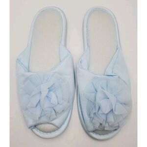 Vintage Ladies Slippers House Shoes Satin Size Large 8